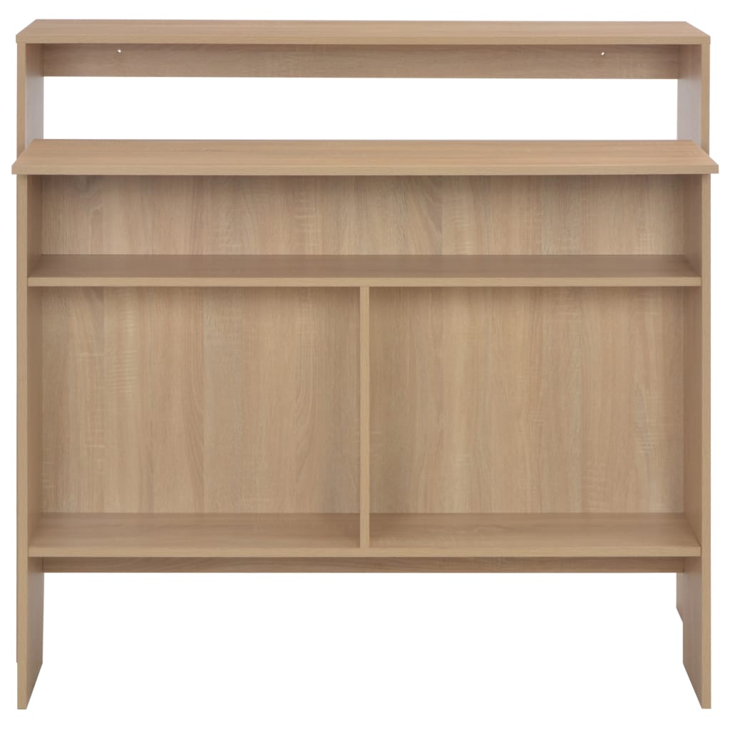 vidaXL Τραπέζι Μπαρ με 2 Επιφάνειες Χρώμα Δρυός 130 x 40 x 120 εκ.