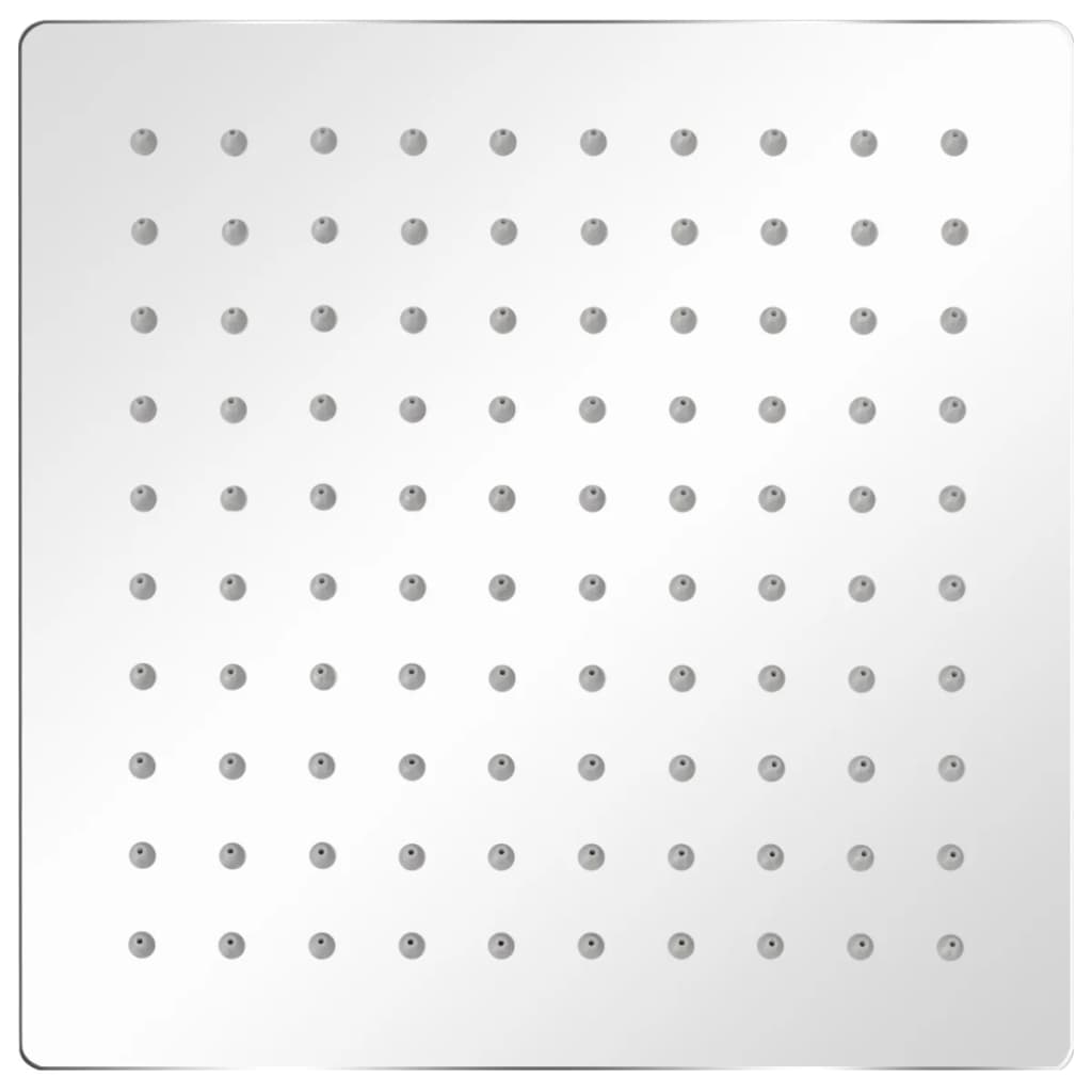 vidaXL Κεφαλή Nτους Βροχή 2 τεμ. 20 x 20 εκ. από Ανοξείδωτο Ατσάλι