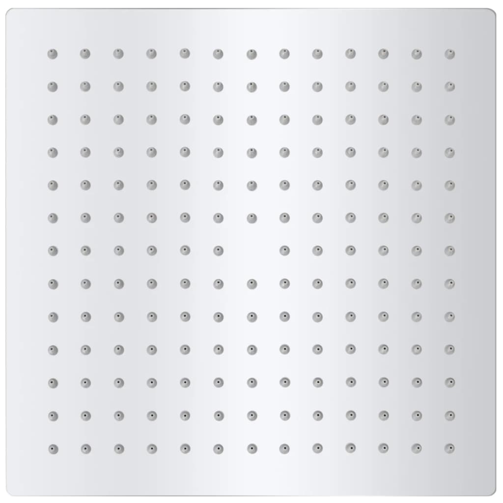 vidaXL Κεφαλή Nτους Βροχή 2 τεμ. 25 x 25 εκ. από Ανοξείδωτο Ατσάλι