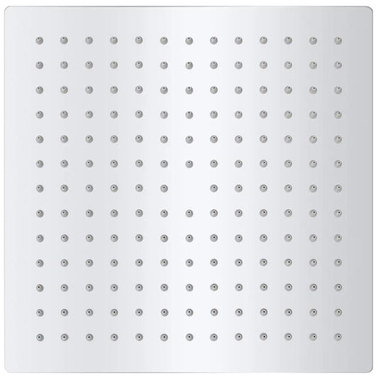 vidaXL Κεφαλή Nτους Βροχή 2 τεμ. 25 x 25 εκ. από Ανοξείδωτο Ατσάλι