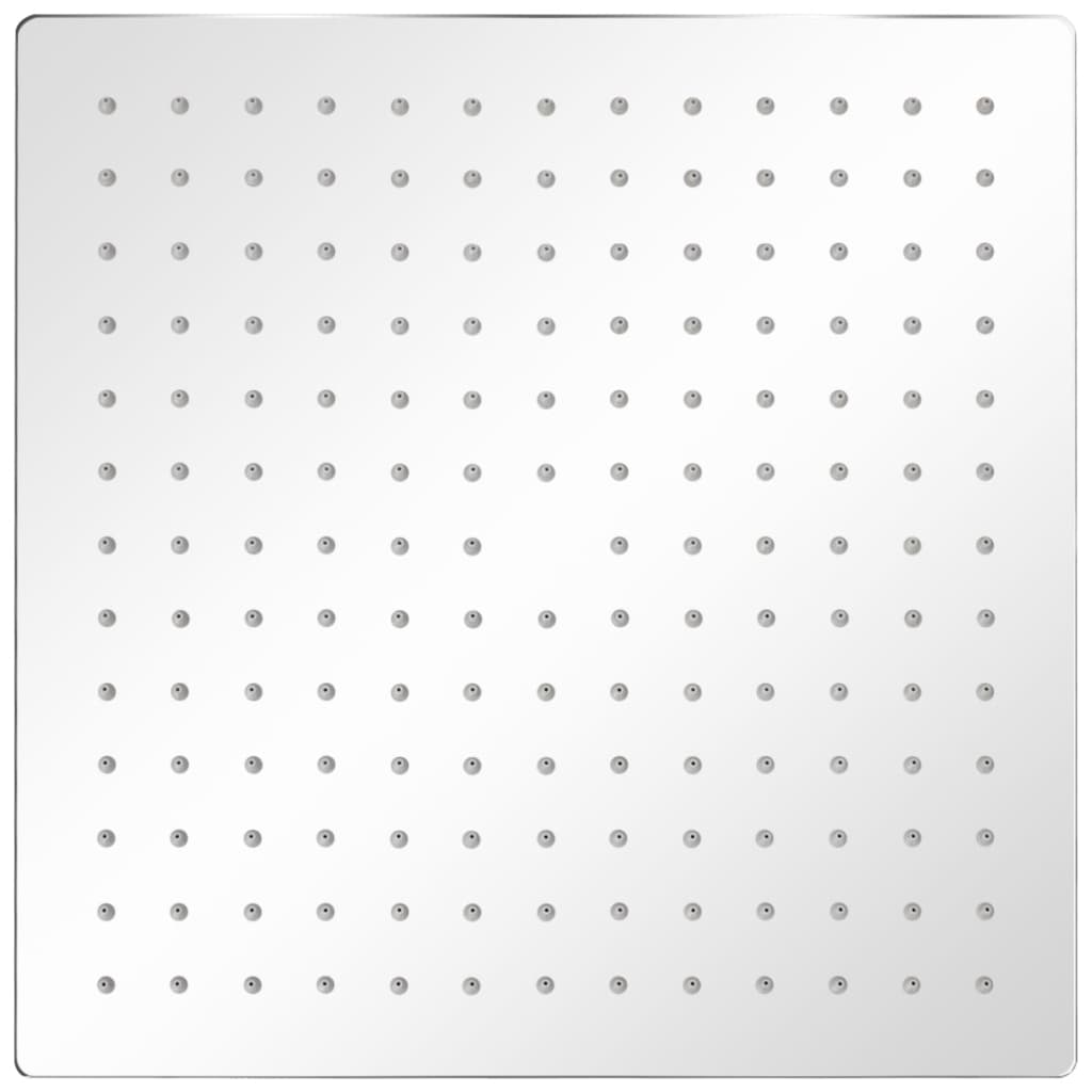 vidaXL Κεφαλή Nτους Βροχή 2 τεμ. 30 x 30 εκ. από Ανοξείδωτο Ατσάλι