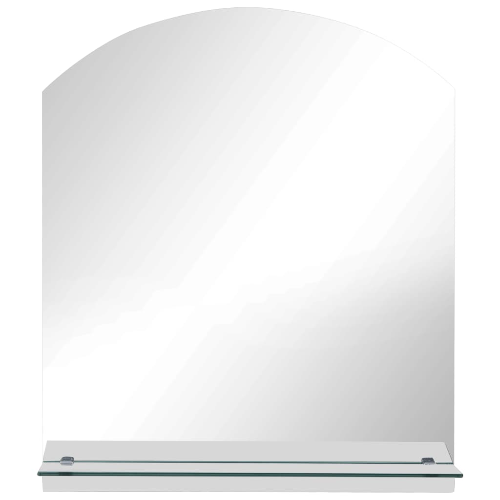 vidaXL Καθρέφτης Τοίχου  με Ράφι 30 x 50 εκ. από Ψημένο Γυαλί