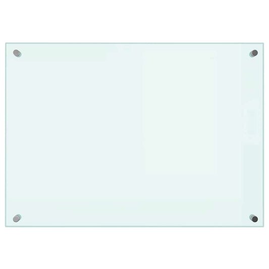 vidaXL Πλάτη Κουζίνας Λευκή 70 x 50 εκ. από Ψημένο Γυαλί