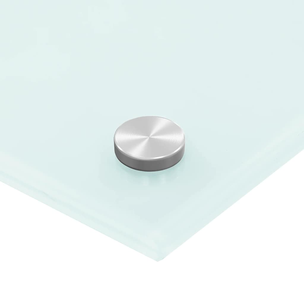 vidaXL Πλάτη Κουζίνας Λευκή 80 x 50 εκ. από Ψημένο Γυαλί