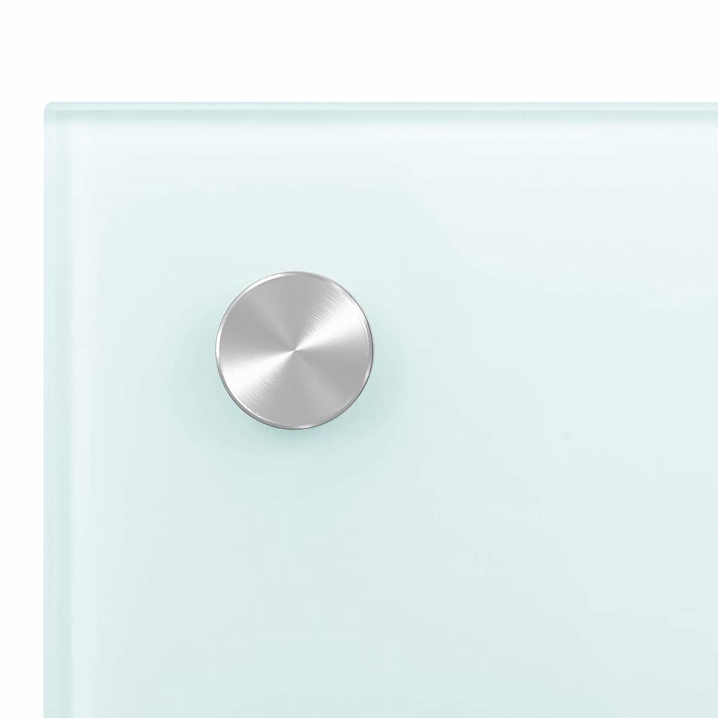 vidaXL Πλάτη Κουζίνας Λευκή 80 x 50 εκ. από Ψημένο Γυαλί