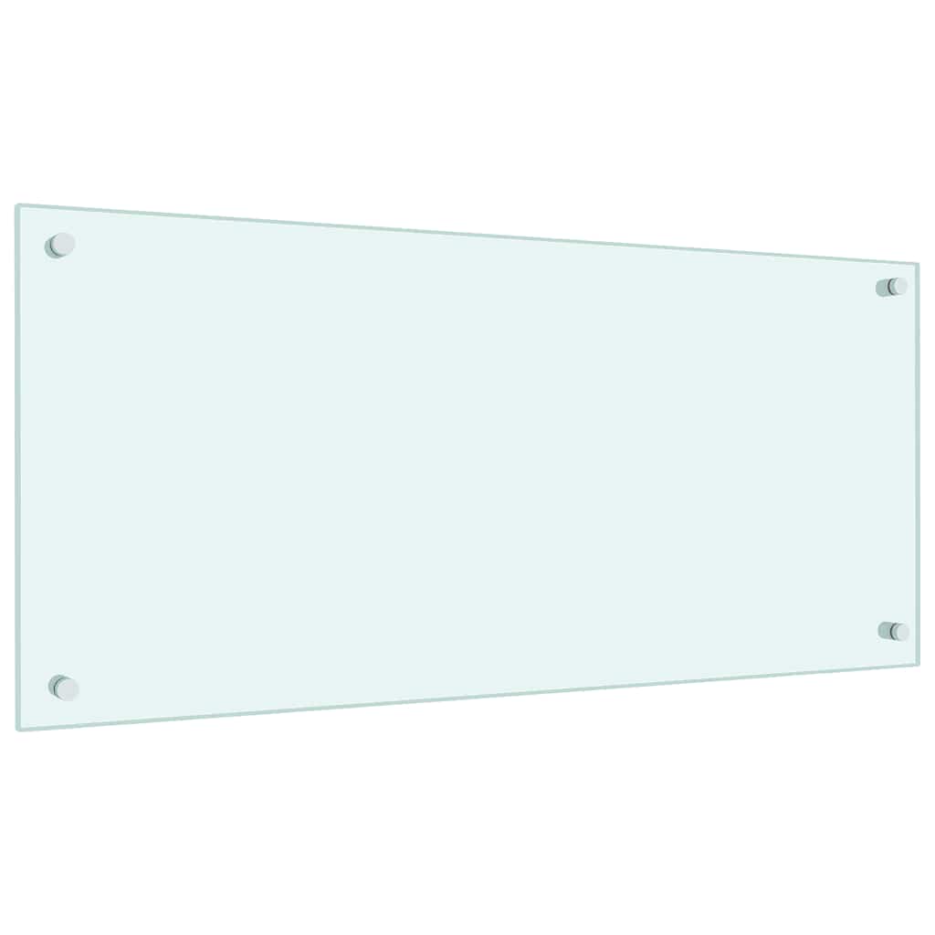 vidaXL Πλάτη Κουζίνας Λευκή 90 x 40 εκ. από Ψημένο Γυαλί