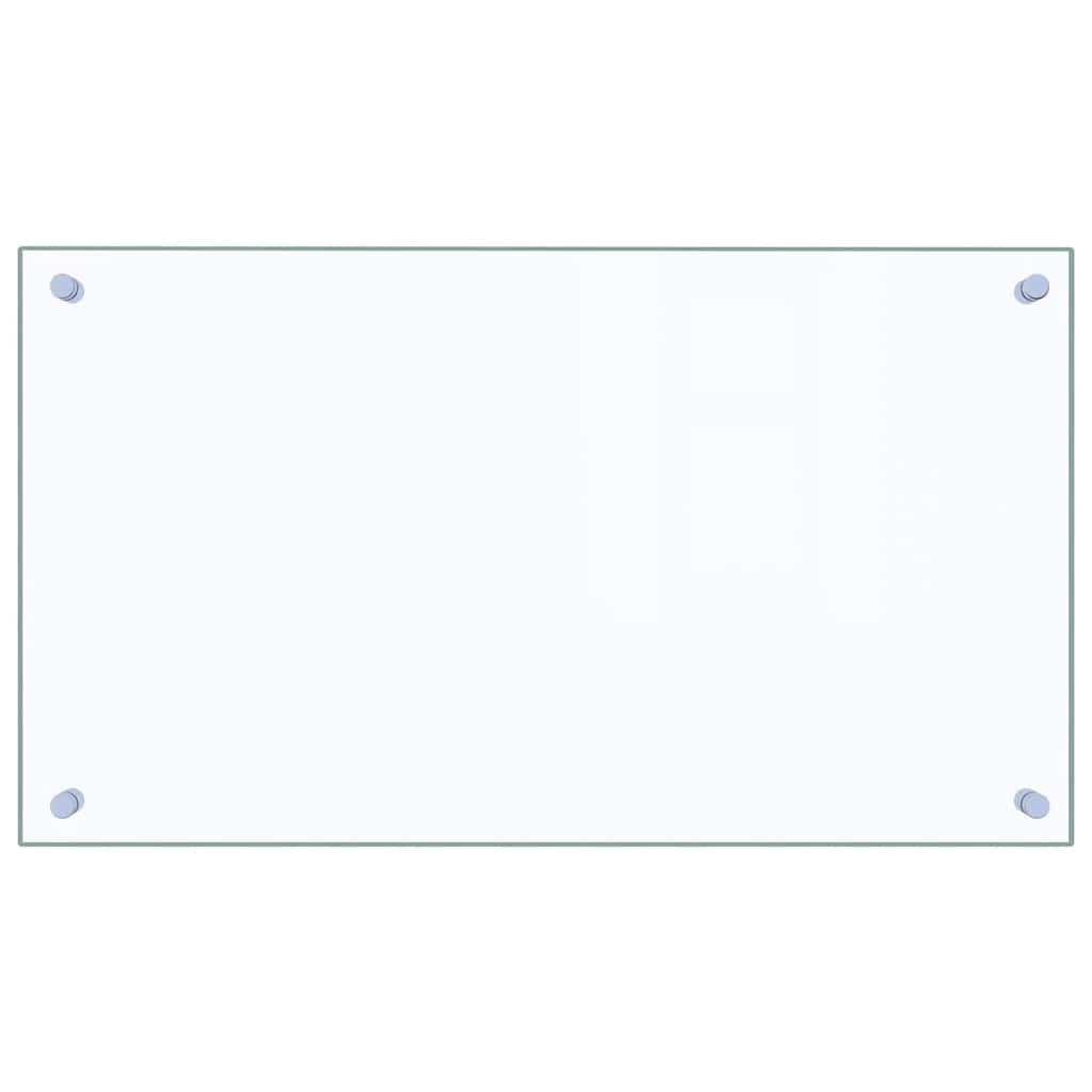 vidaXL Πλάτη Κουζίνας Διαφανής 70 x 40 εκ. από Ψημένο Γυαλί