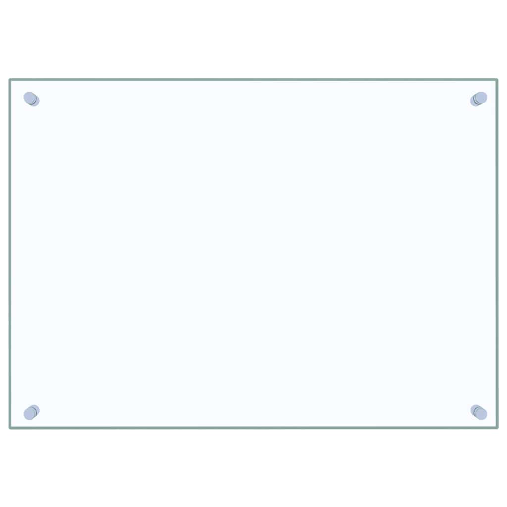 vidaXL Πλάτη Κουζίνας Διαφανής 70 x 50 εκ. από Ψημένο Γυαλί