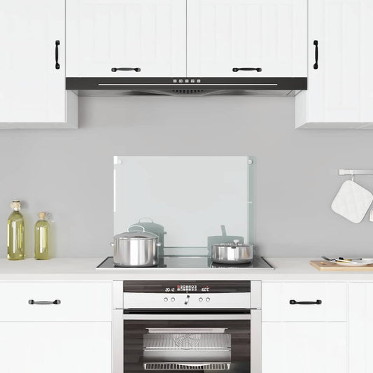 vidaXL Πλάτη Κουζίνας Διαφανής 70 x 50 εκ. από Ψημένο Γυαλί