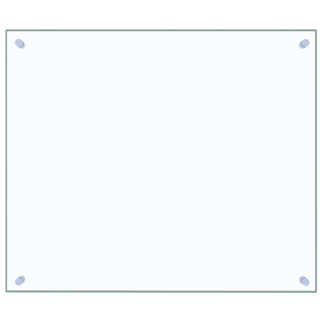 vidaXL Πλάτη Κουζίνας Διαφανής 70 x 60 εκ. από Ψημένο Γυαλί