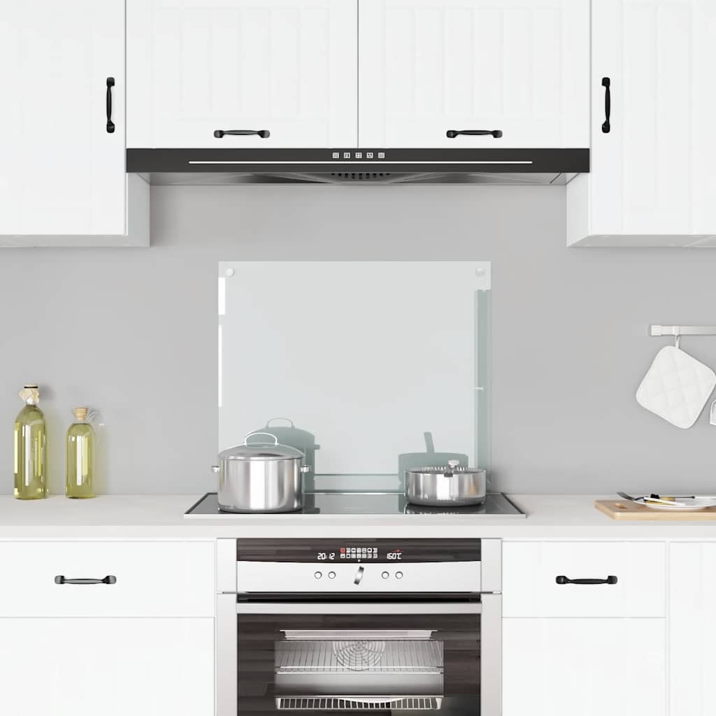 vidaXL Πλάτη Κουζίνας Διαφανής 70 x 60 εκ. από Ψημένο Γυαλί