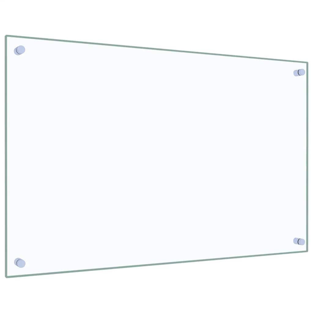 vidaXL Πλάτη Κουζίνας Διαφανής 80 x 50 εκ. από Ψημένο Γυαλί