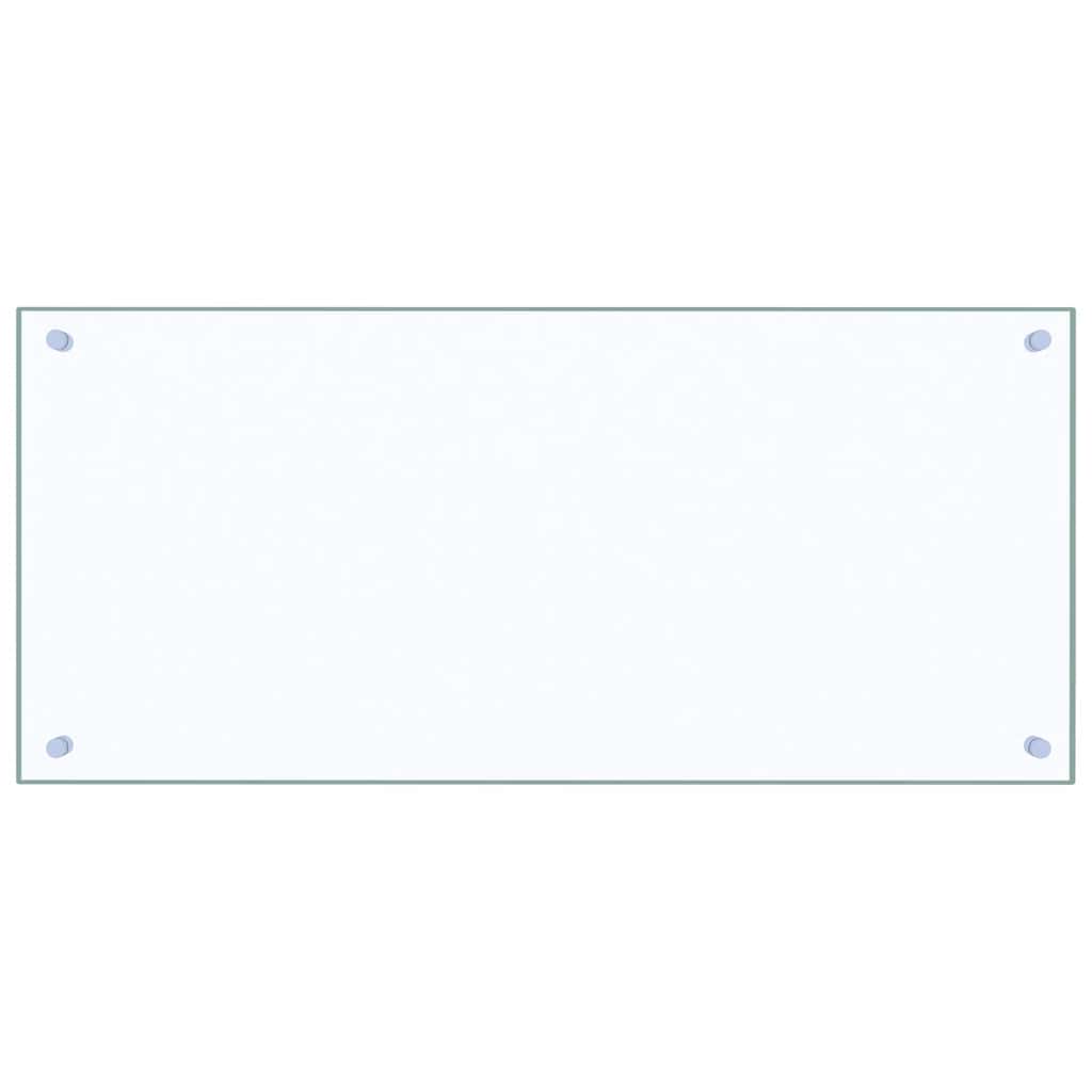 vidaXL Πλάτη Κουζίνας Διαφανής 90 x 40 εκ. από Ψημένο Γυαλί