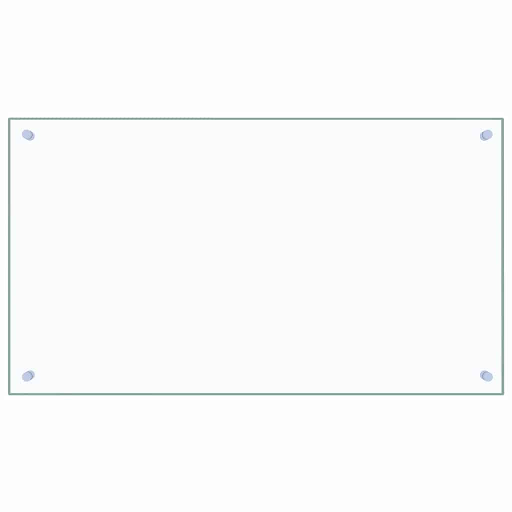 vidaXL Πλάτη Κουζίνας Διαφανής 90 x 50 εκ. από Ψημένο Γυαλί