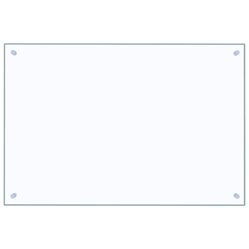 vidaXL Πλάτη Κουζίνας Διαφανής 90 x 60 εκ. από Ψημένο Γυαλί