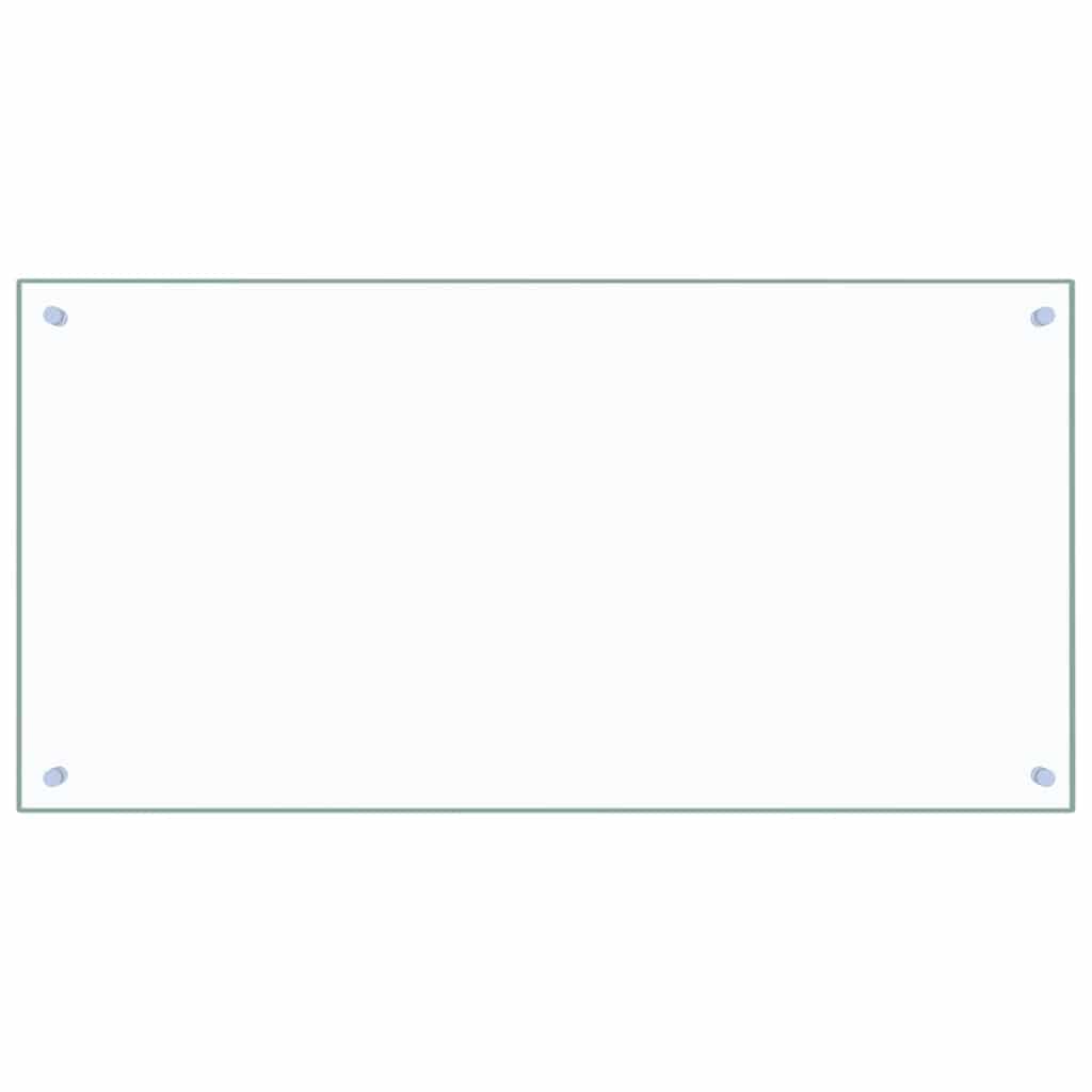 vidaXL Πλάτη Κουζίνας Διαφανής 100 x 50 εκ. από Ψημένο Γυαλί