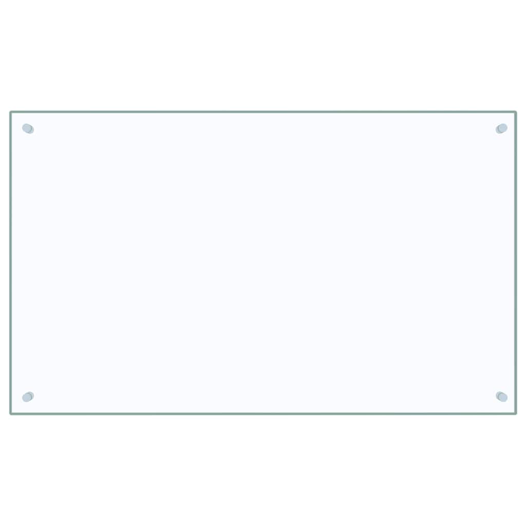 vidaXL Πλάτη Κουζίνας Διαφανής 100 x 60 εκ. από Ψημένο Γυαλί