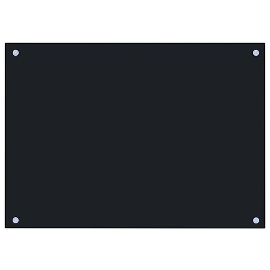 vidaXL Πλάτη Κουζίνας Μαύρη 70 x 50 εκ. από Ψημένο Γυαλί