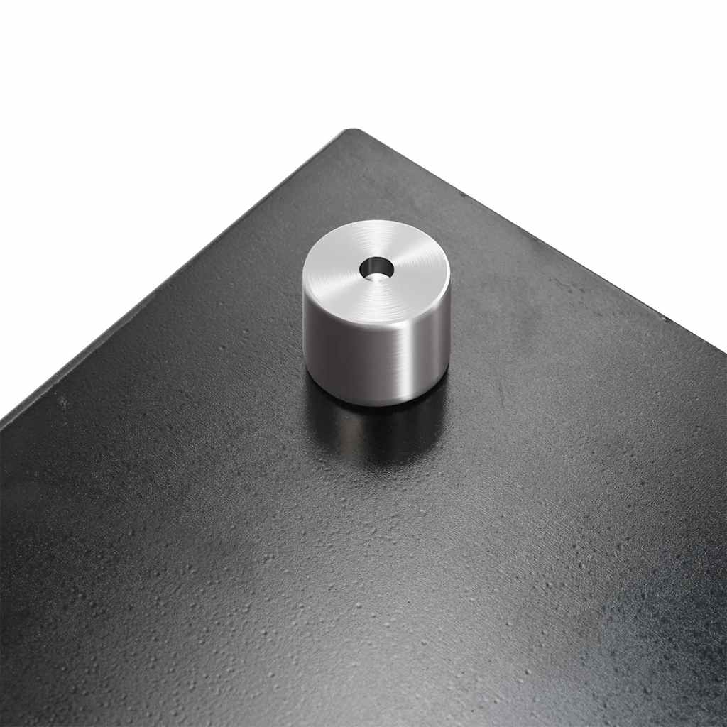 vidaXL Πλάτη Κουζίνας Μαύρη 70 x 60 εκ. από Ψημένο Γυαλί