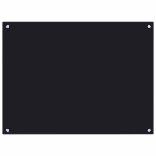 vidaXL Πλάτη Κουζίνας Μαύρη 80 x 60 εκ. από Ψημένο Γυαλί