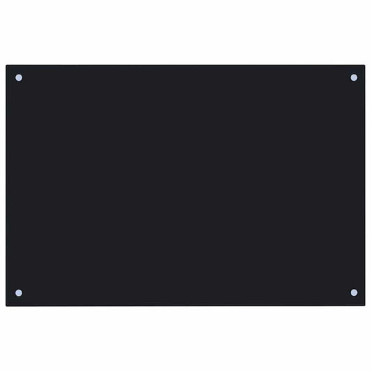 vidaXL Πλάτη Κουζίνας Μαύρη 90 x 50 εκ. από Ψημένο Γυαλί