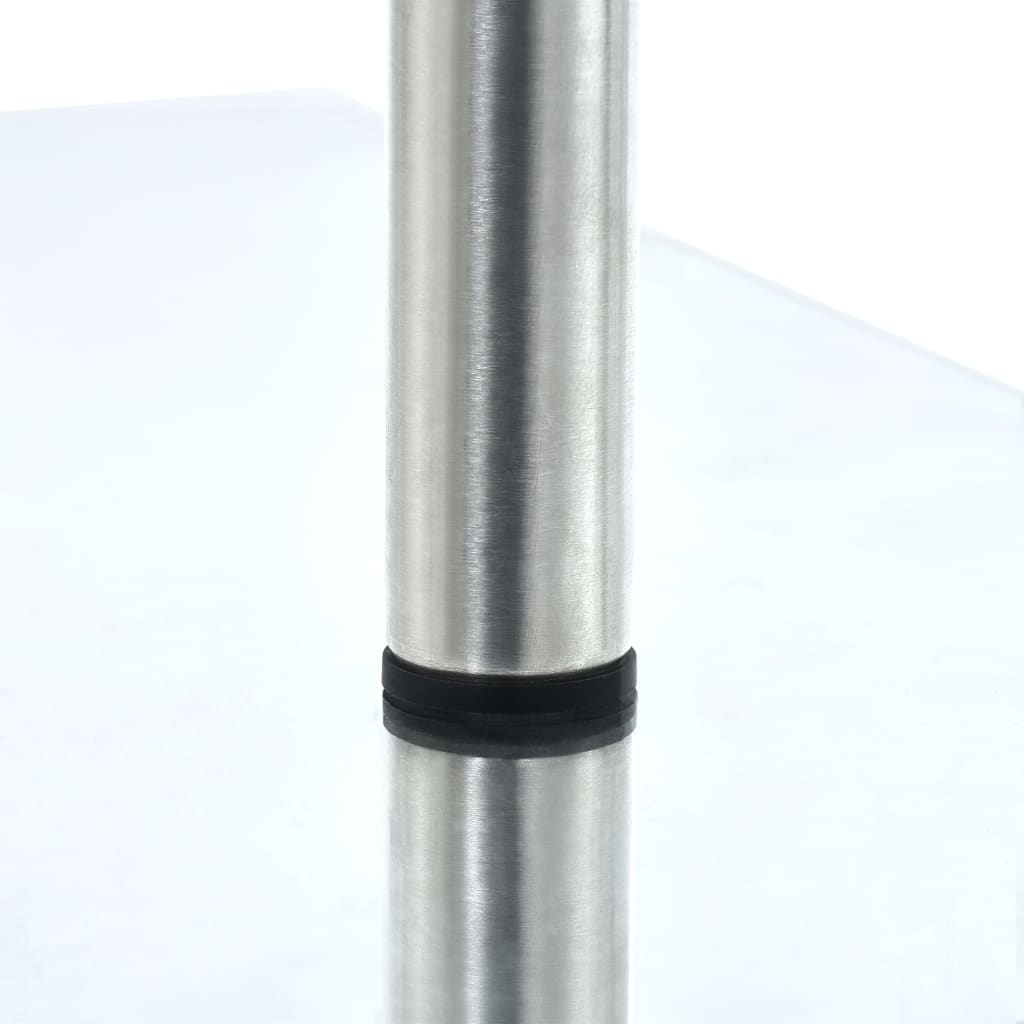 vidaXL Ράφι Κουζίνας Γωνιακό Τριώροφο από Ψημένο Γυαλί