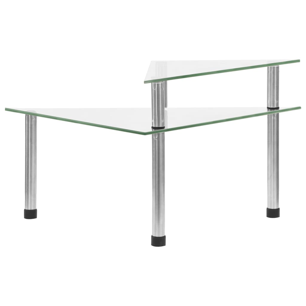 vidaXL Ραφιέρα Κουζίνας Διαφανής 49,5 x 35 x 19 εκ. από Ψημένο Γυαλί