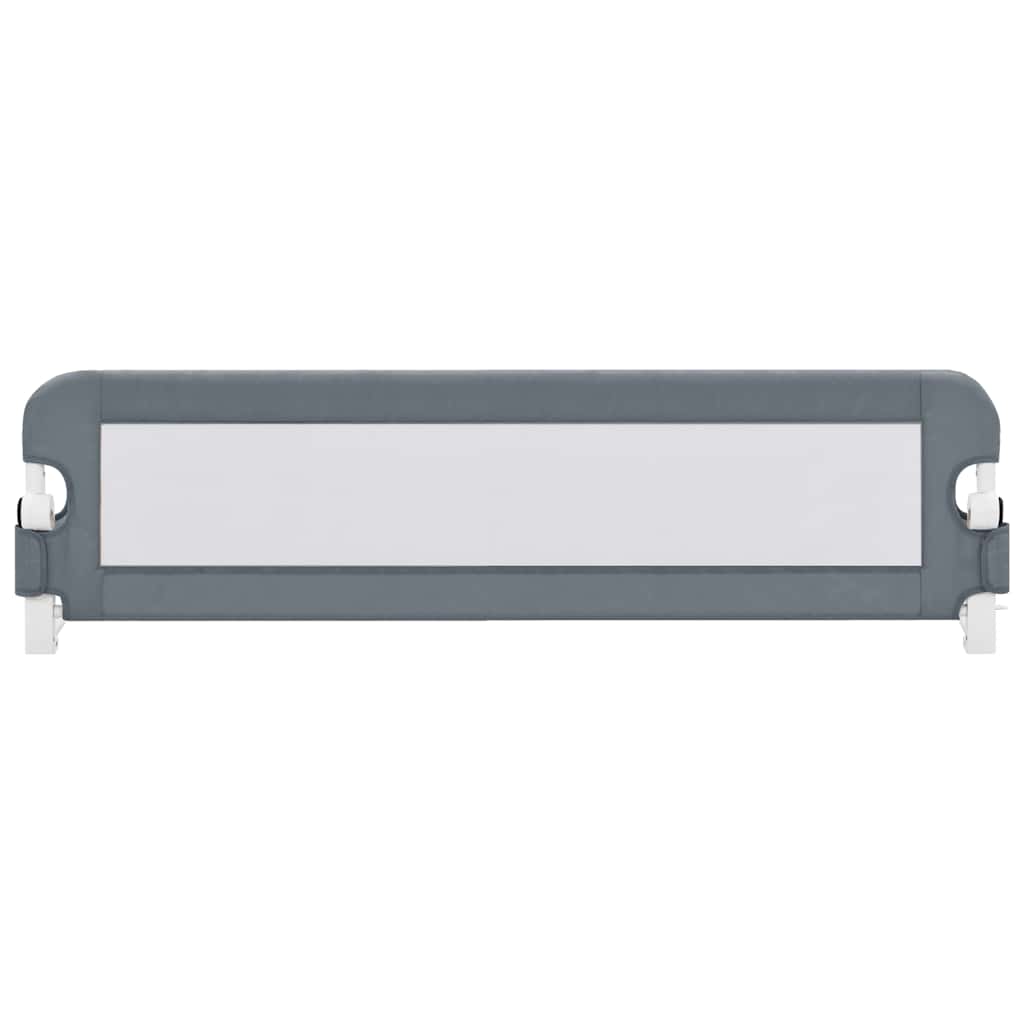 vidaXL Μπάρα Κρεβατιού Προστατευτική Γκρι 150 x 42 εκ. από Πολυεστέρα