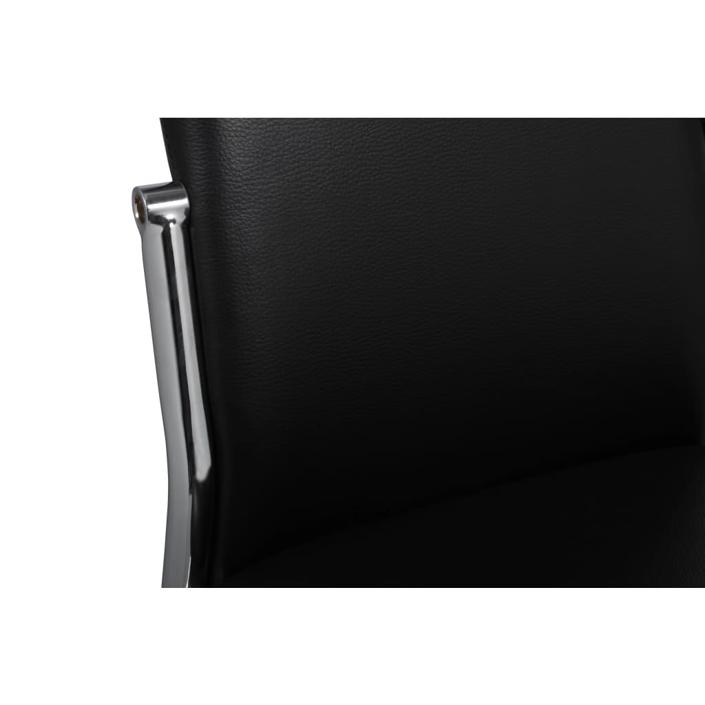 vidaXL Καρέκλες Τραπεζαρίας 2 τεμ. Μαύρες Συνθ. Δέρμα