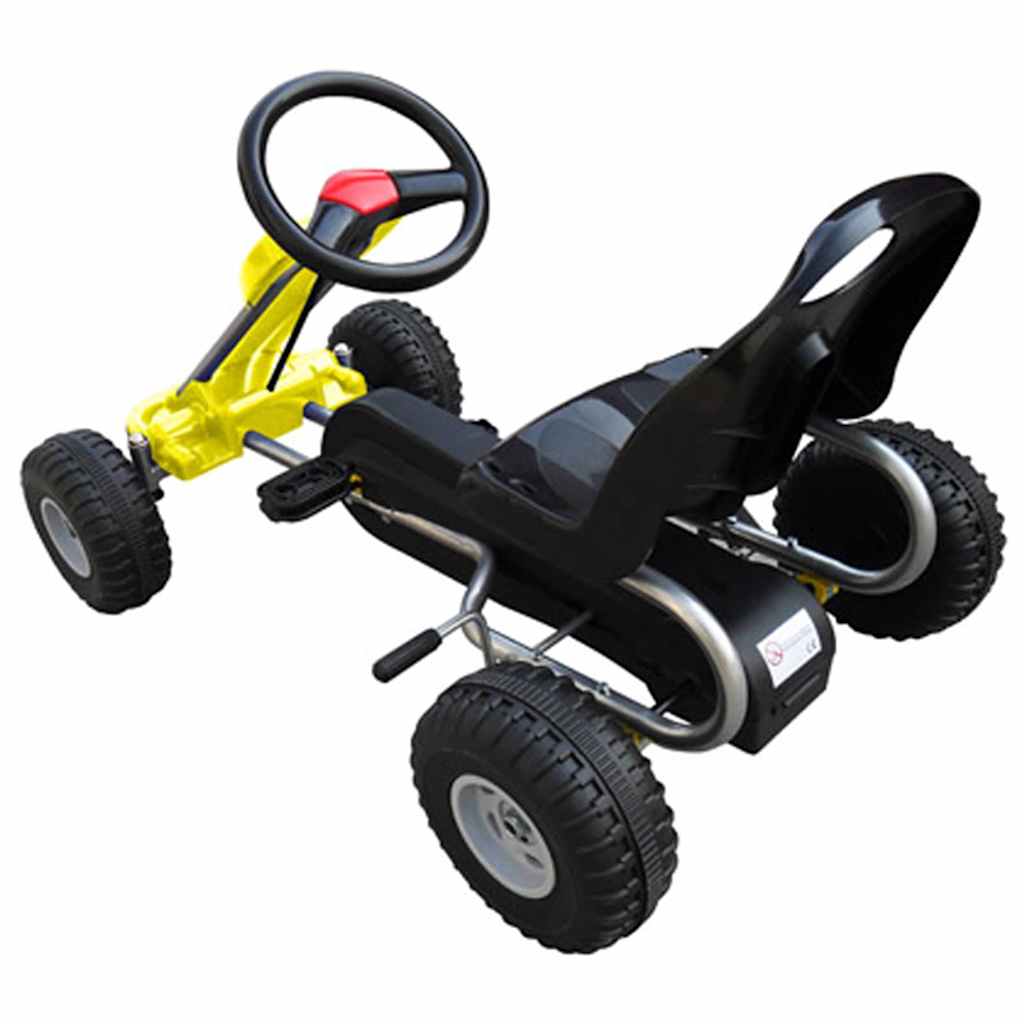 vidaXL Go Kart με Πετάλια Κίτρινο