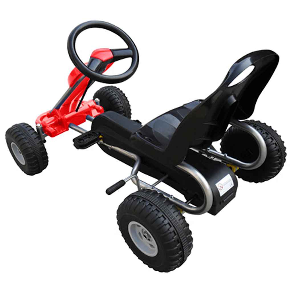 vidaXL Go Kart με Πετάλια Κόκκινο