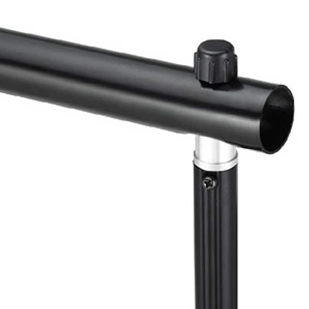 vidaXL Σετ Studio: Σύστημα Φόντου Μαύρο 600 x 300 εκ. & Φωτισμός