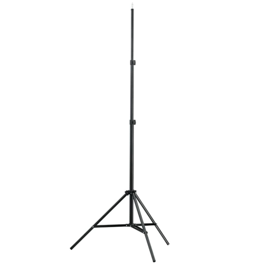 vidaXL Σετ Studio: Σύστημα Φόντου Λευκό 600 x 300 εκ. & Φωτισμός