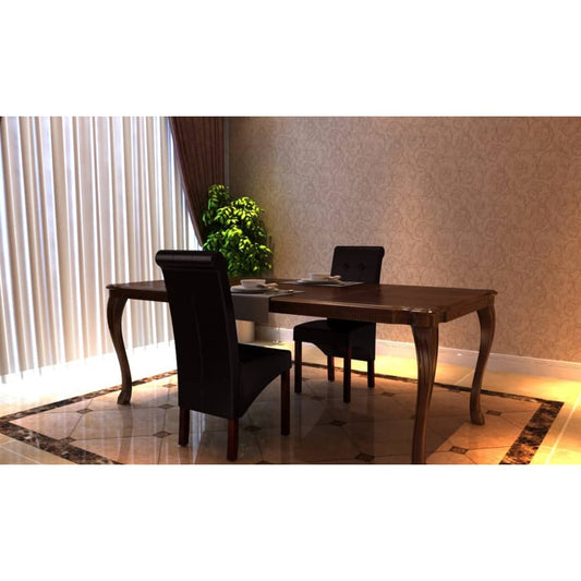 vidaXL Καρέκλες Τραπεζαρίας 2 τεμ. Καφέ από Συνθετικό Δέρμα