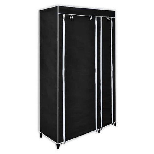 vidaXL Ντουλάπα Αναδιπλούμενη Μαύρη 110 x 45 x 175 εκ.