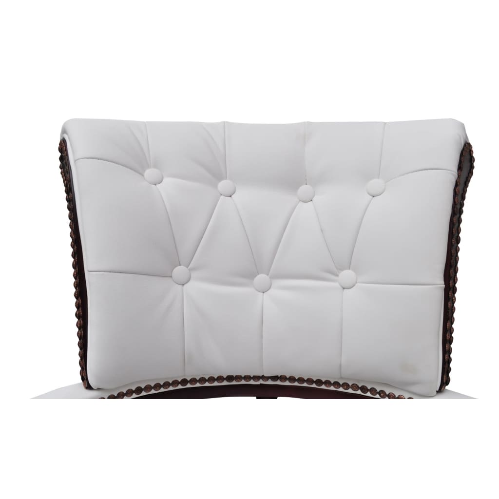 vidaXL Καρέκλα Γραφείου Περιστρεφόμενη Λευκή