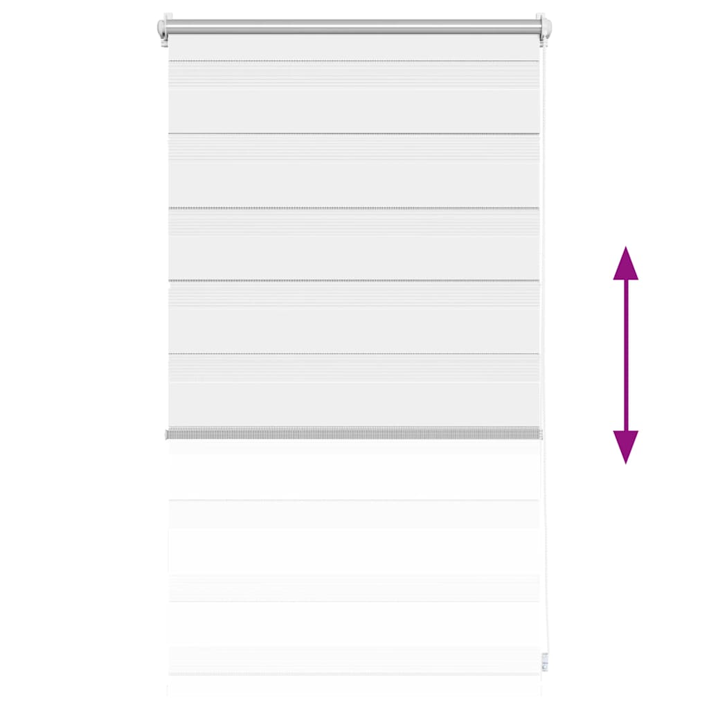 vidaXL Ρόλερ Zebra Λευκό 50 x 100cm