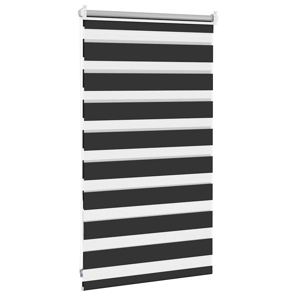 vidaXL Σύστημα Σκίασης Ρόλερ Zebra Μαύρο 50 x 100 εκ.