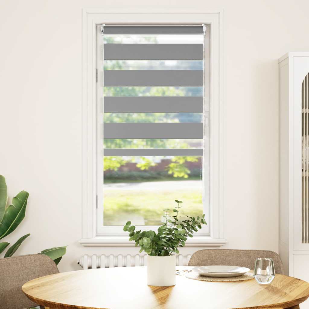 vidaXL Στόρι Ζέβρα 60,9 x 120 εκ. Πλάτος Υφάσματος 56,7 εκ. γκρι