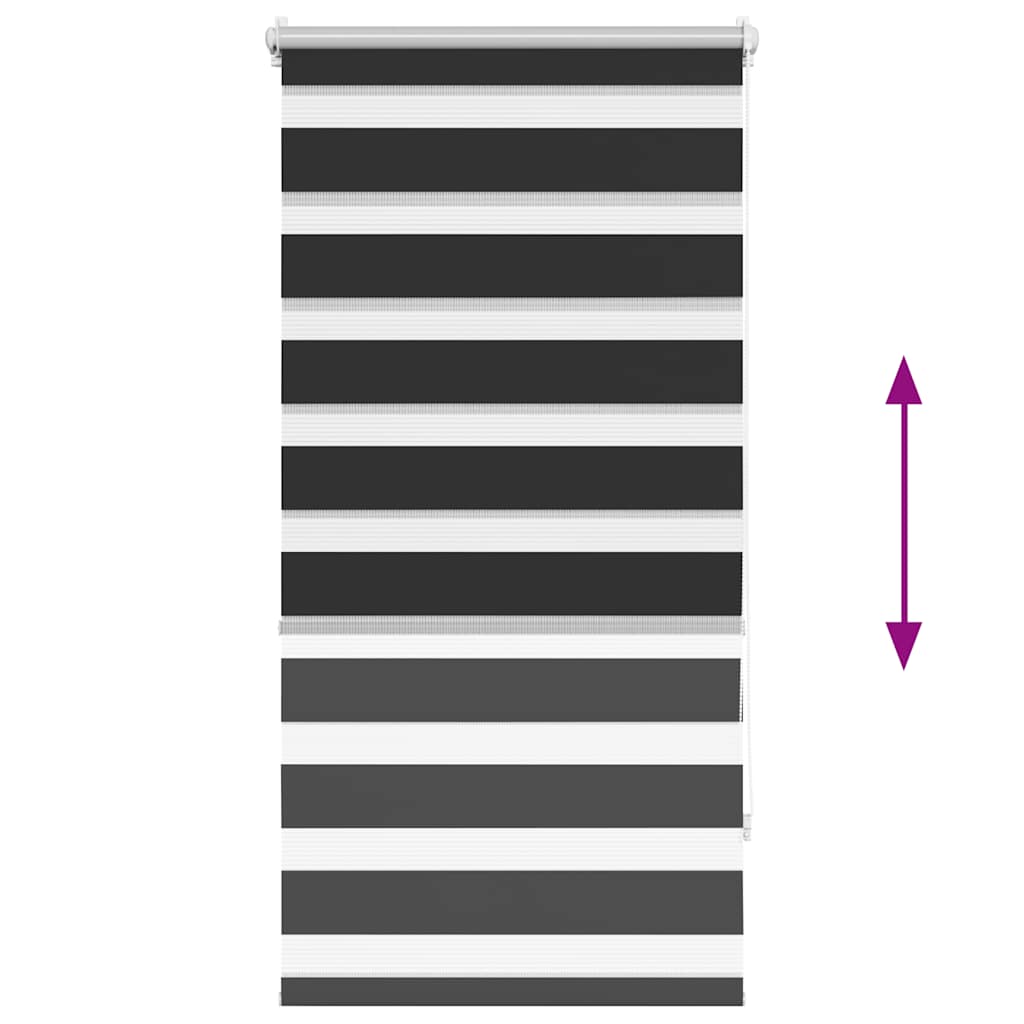 vidaXL Ρόλερ Zebra Μαύρο 60 x 120cm