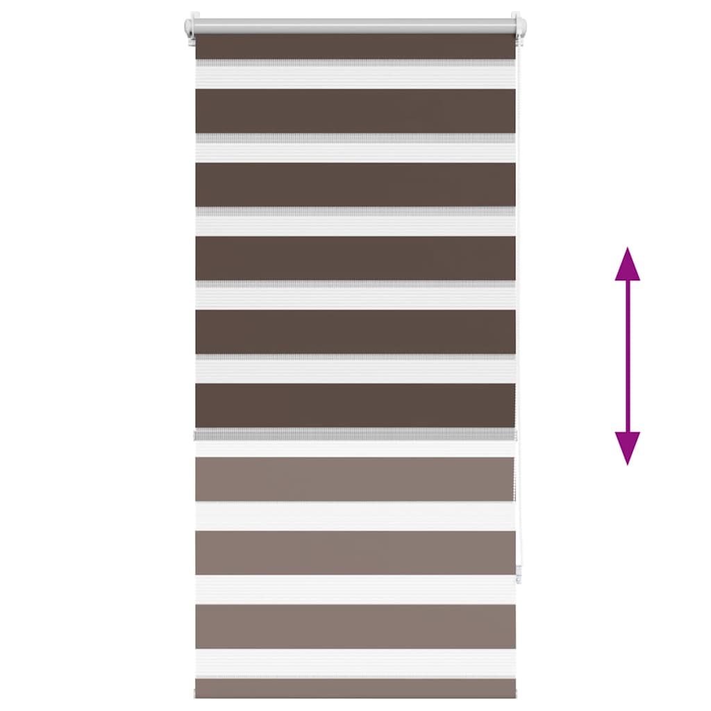 vidaXL Σύστημα Σκίασης Ρόλερ Zebra Καφέ 60 x 120 εκ.