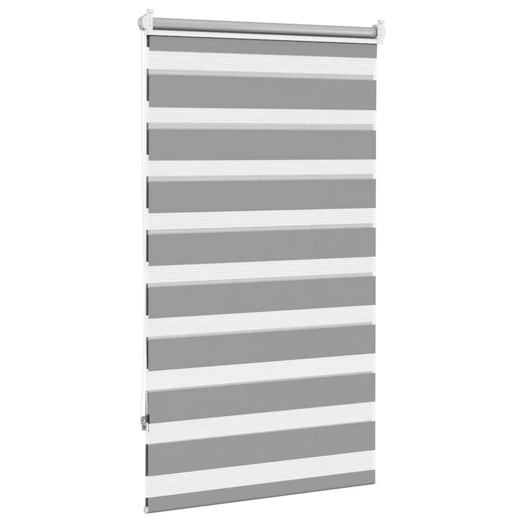vidaXL Στόρι Ζέβρα 70,9 x 120 εκ. Πλάτος Υφάσματος 66,7 εκ. γκρι