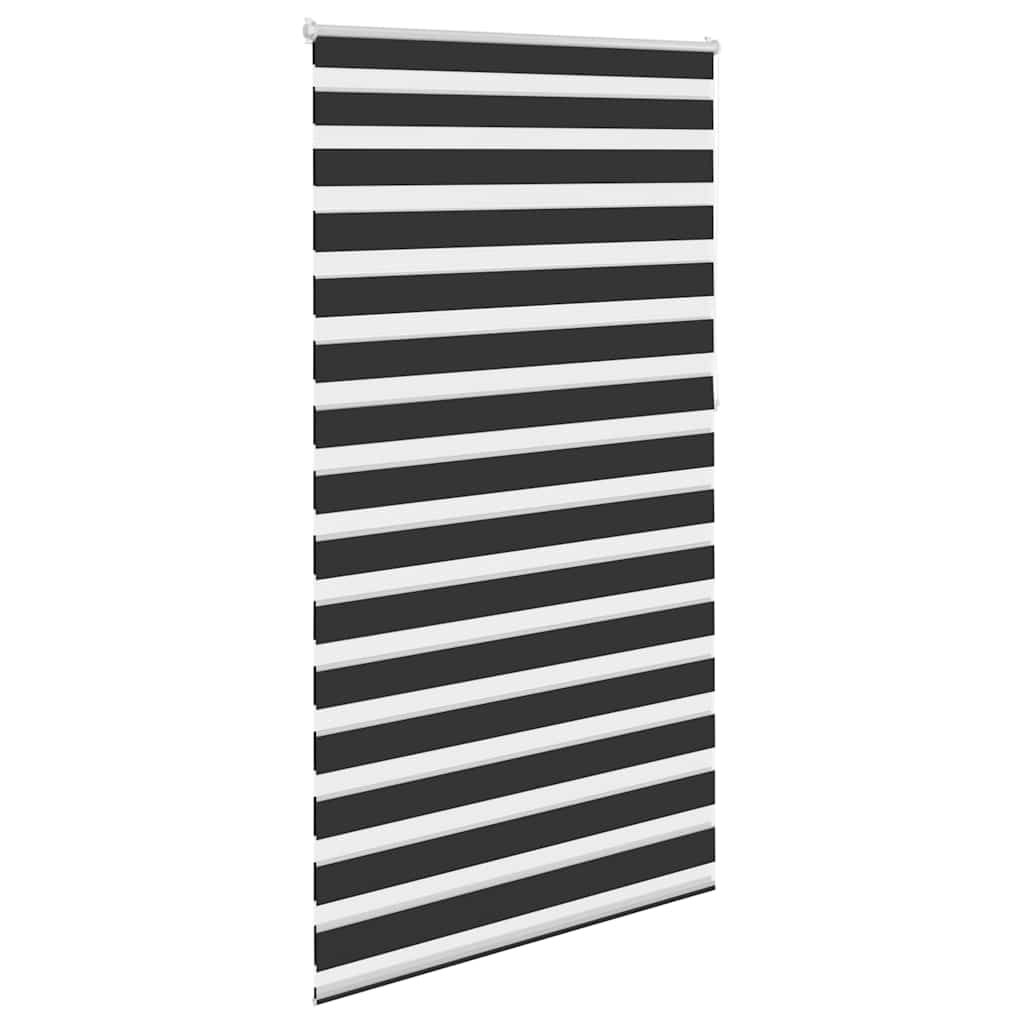 vidaXL Στόρι Ζέβρα 120,9 x 230 εκ. Πλάτος Υφάσματος 116,7 εκ. Μαύρο