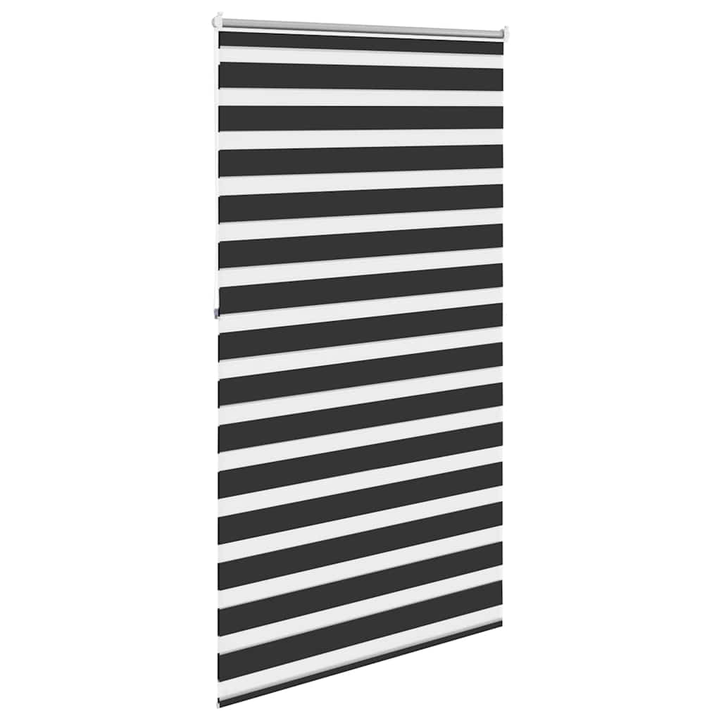 vidaXL Στόρι Ζέβρα 120,9 x 230 εκ. Πλάτος Υφάσματος 116,7 εκ. Μαύρο