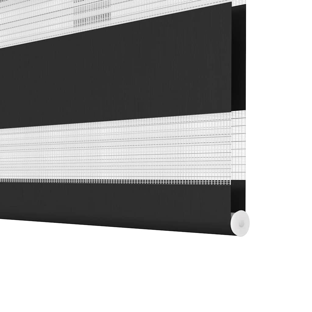 vidaXL Στόρι Ζέβρα 120,9 x 230 εκ. Πλάτος Υφάσματος 116,7 εκ. Μαύρο