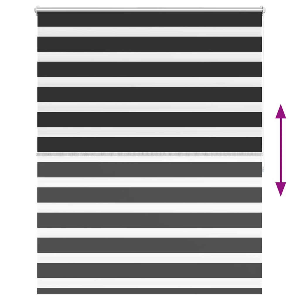 Σύστημα Σκίασης Ρόλερ Zebra Μαύρο 140 x 175 εκ.