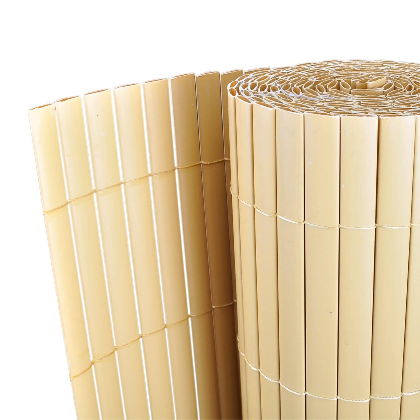 vidaXL Πίνακες Φράχτη Κίτρινο PVC