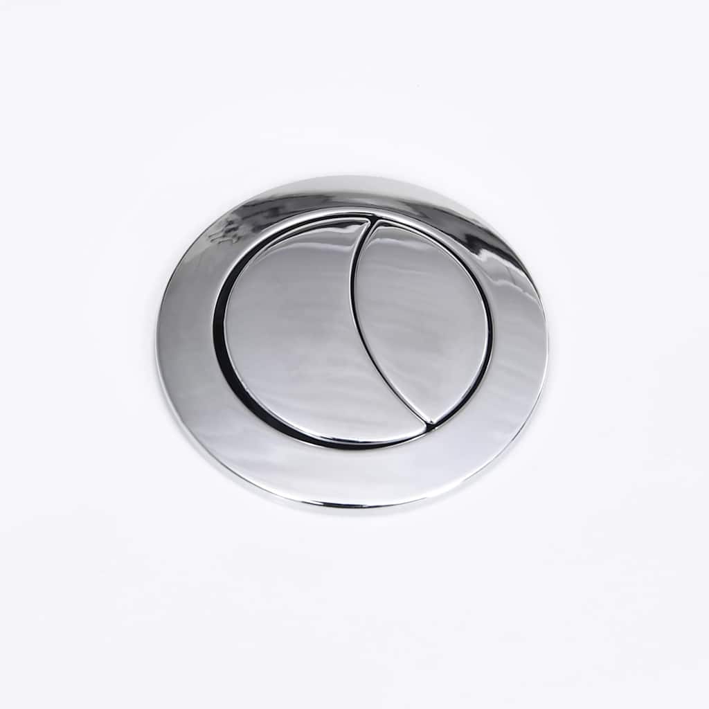 vidaXL Λεκάνη Πίσω Ροή Νερού Λευκή Κεραμική