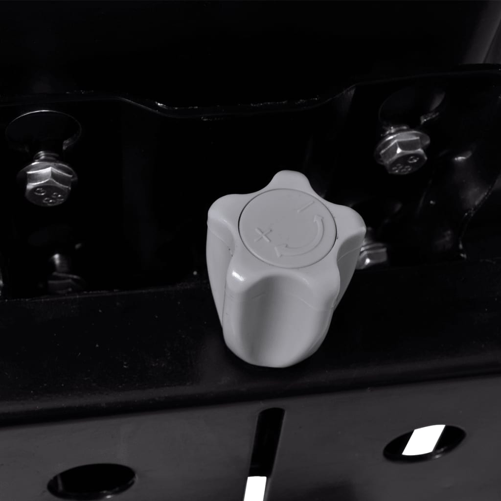 vidaXL Κάθισμα Τρακτέρ με Ανάρτηση Μαύρο