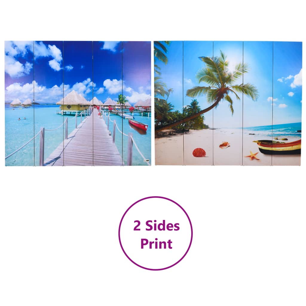 vidaXL Διαχωριστικό Δωματίου Πτυσσόμενο Παραλία 200 x 170 εκ.